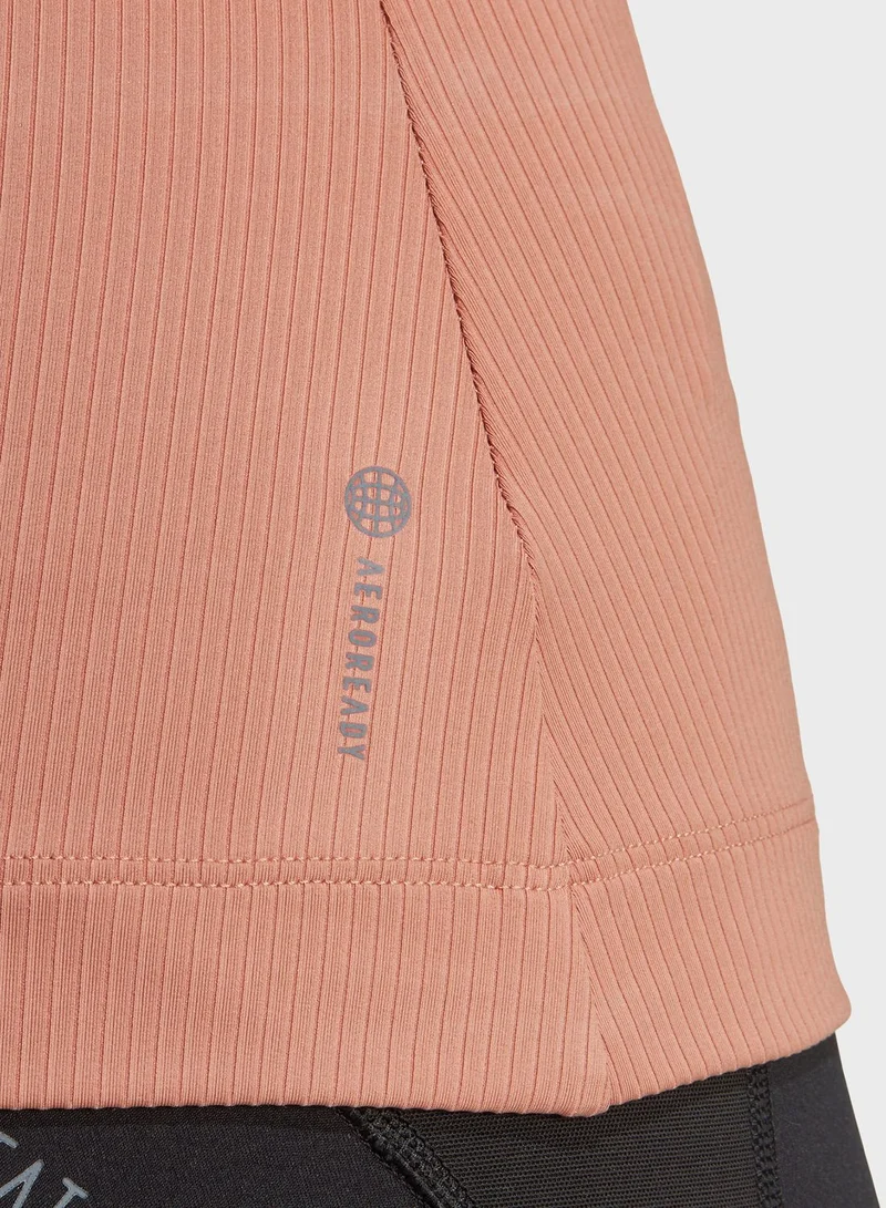Adidas Training Exercise Snacking Ribbed Tank