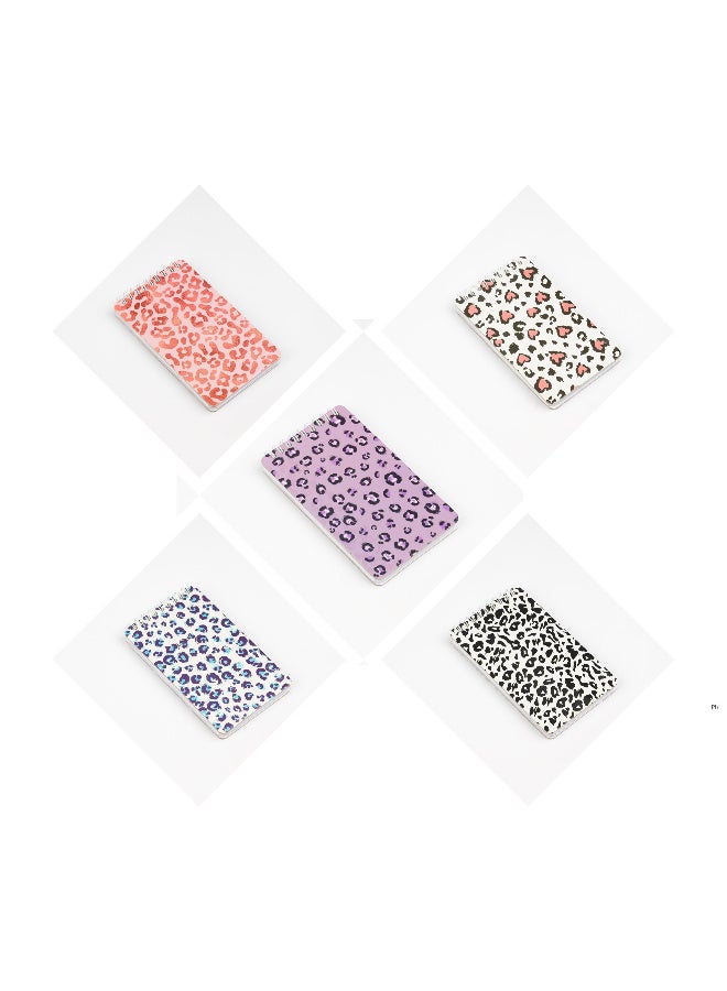 Borg El Arab Animal Print Collections Spiral Notebooks Bundle 5 Items A6 Size  - Image 1