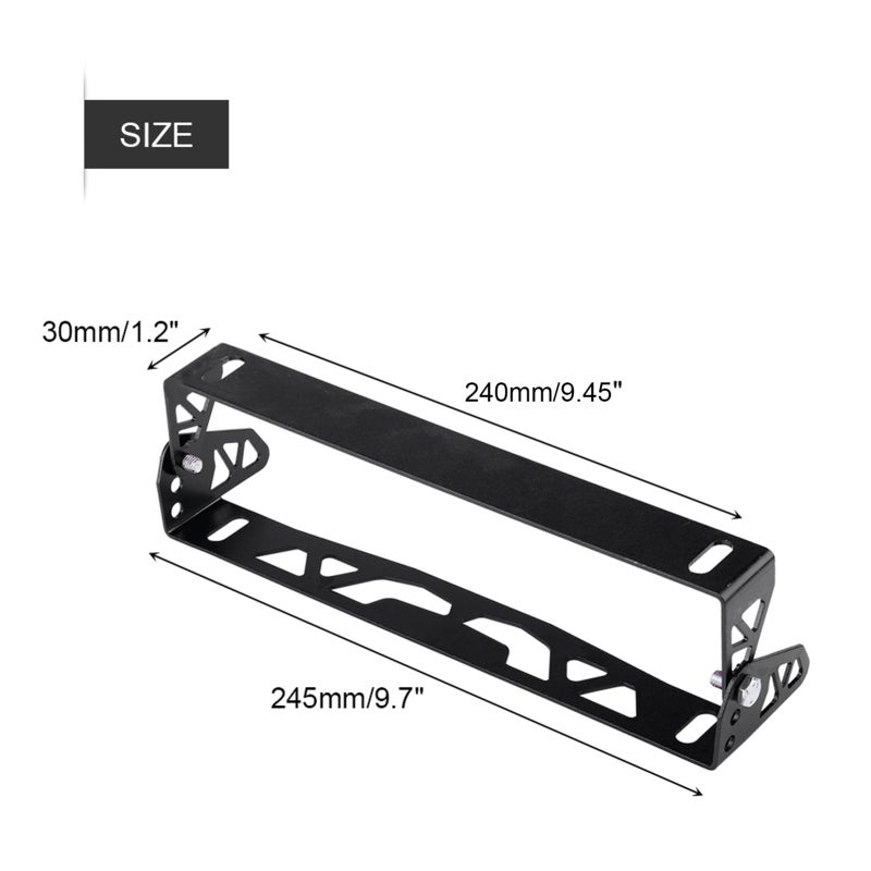 MOMO Aluminum Alloy License Plate Frame Lightweight Rustless Racing Number Plate Frame - Adjustable Universal Fit for Car DIY Modification - Image 4