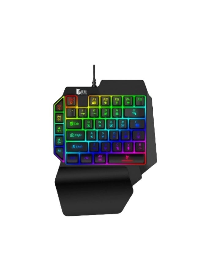 KUYING New Wired Single Phone Esports Gaming Keyboard 