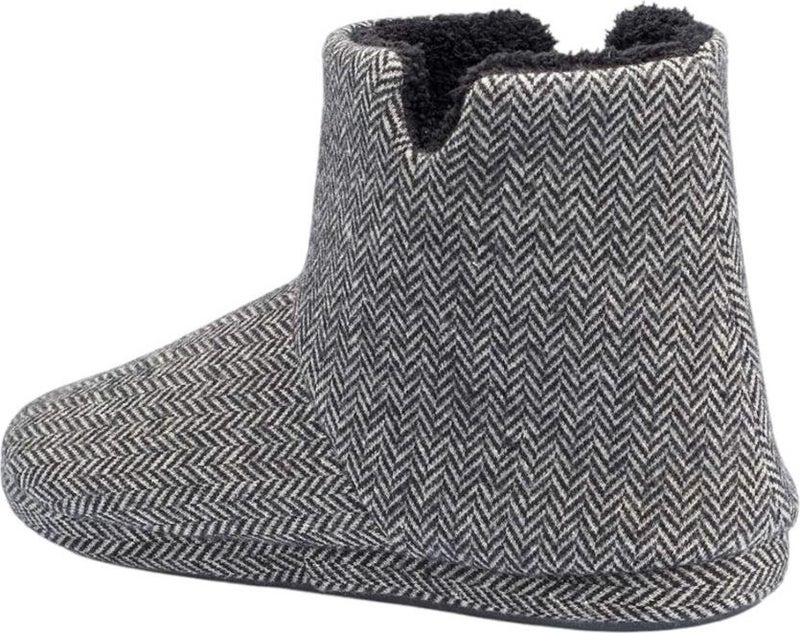 Liger Winter Men's Slipper Home Boots Gray - Black - Image 4
