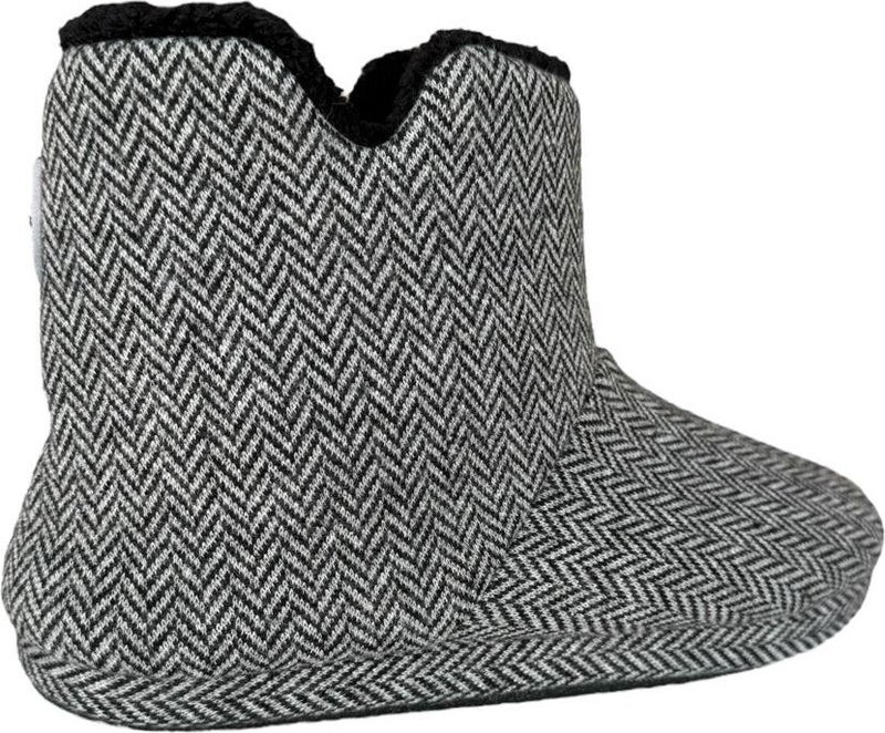 Liger Winter Men's Slipper Home Boots Gray - Black - Image 5