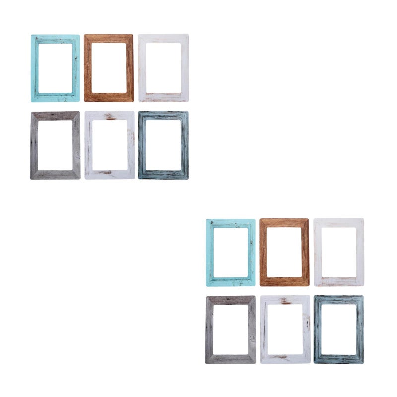 24 PCS Refrigerator Magnetic Picture Frames - Vintage Magnets Photo Frames for Photos Painting Fridge - Image 1
