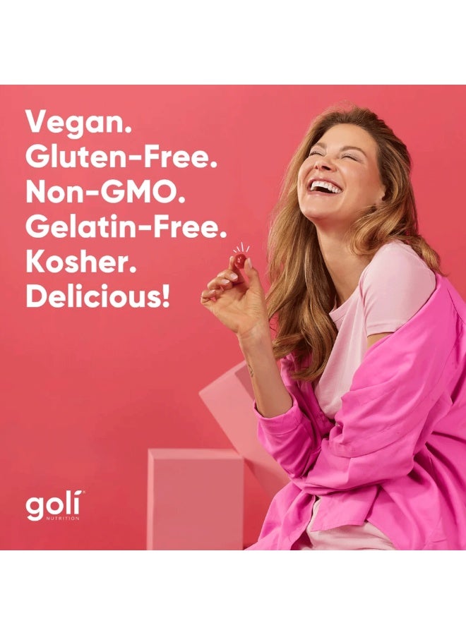 Goli Nutrition Women’s Multivitamin Gummies – 60 Count | All 13 Essential Vitamins & Key Minerals | Vegan, Non-GMO, Gluten-Free - Image 5