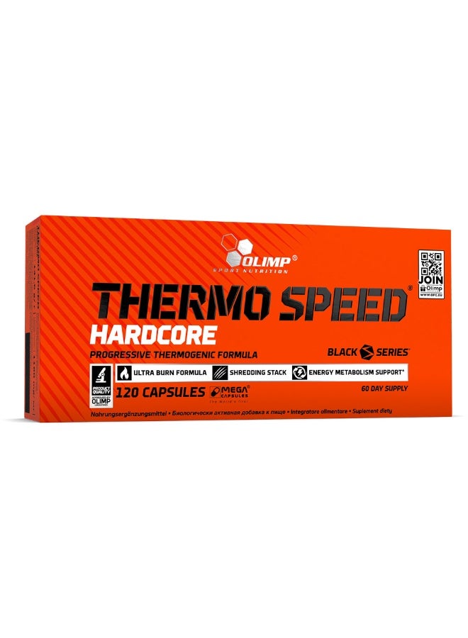 ثيرمو سبيد هاردكور، ١٢٠ كبسولة - إطلاق الطاقة، ودعم عملية الأيض، وحرق الدهون لأنماط الحياة النشطة