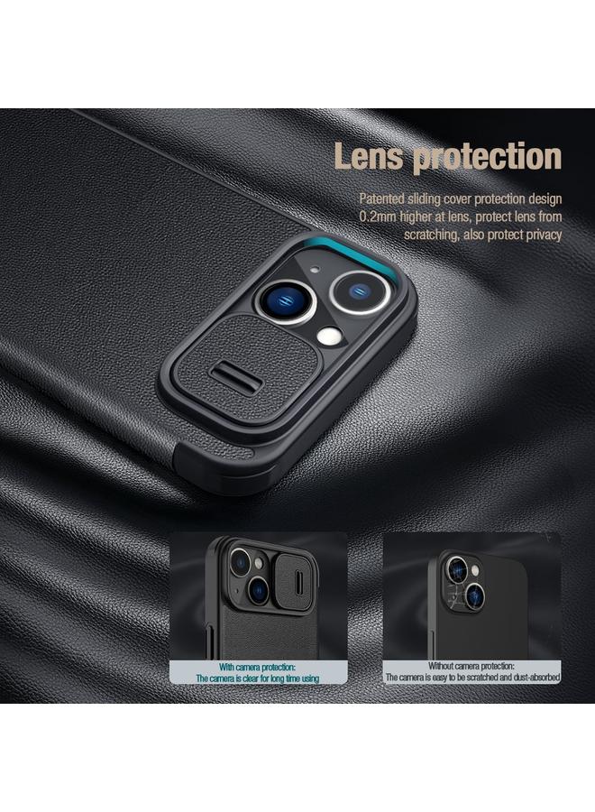 Nillkin Case For iPhone 14 Plus QIN Series Pro Leather Phone Case - Image 5