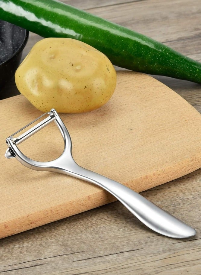 BELLSBERRY قشارة خضار مزدوجة فاخرة - قاطع على شكل Y من الفولاذ المقاوم للصدأ للفواكه والبطاطس والمزيد - Image 5