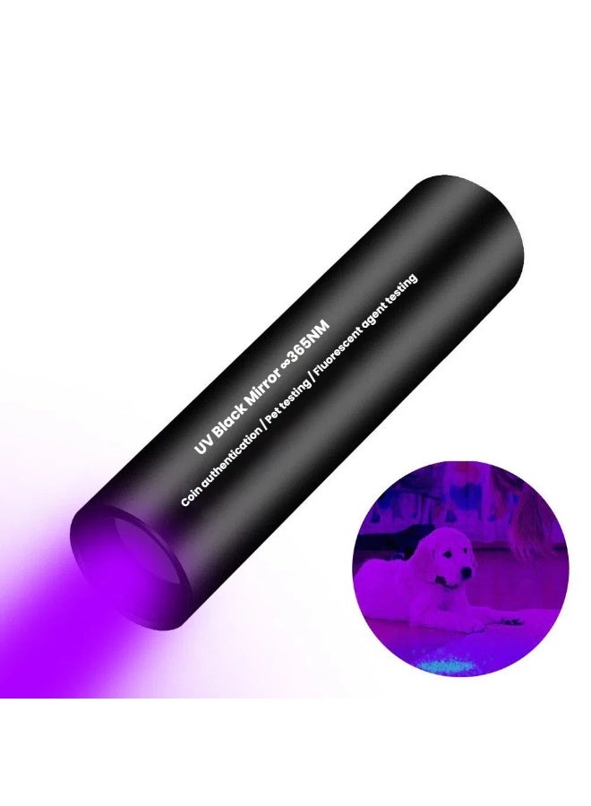 مصباح يدوي أسود للأشعة فوق البنفسجية 365 نانومتر متعدد الوظائف لمصادقة العملات المعدنية للكشف عن بول الحيوانات الأليفة واختبار عامل الفلورسنت - Image 1