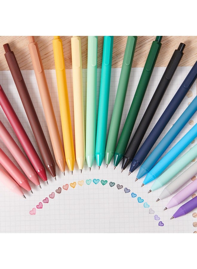 Kaco Pure Colored Gel Pens 30 Pieces Assorted Color Ink 0.5Mm Fine Point Aesthetic Pens For Journaling Cute Stationery School Office Supplies (30 Color Ink Assorted) - Image 5