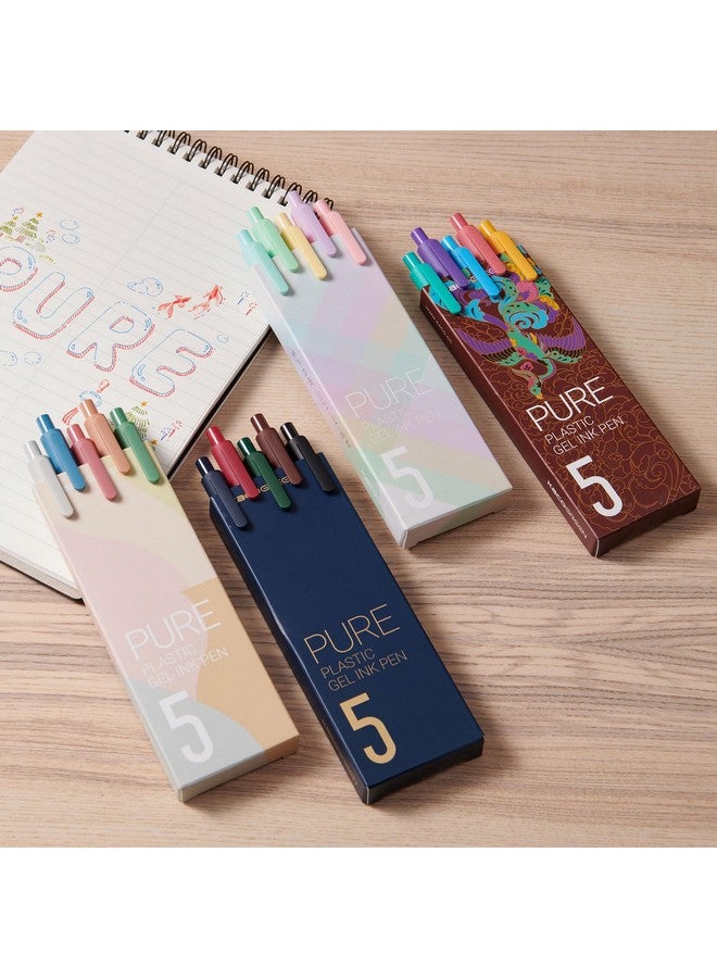 Kaco Pure Colored Gel Pens 30 Pieces Assorted Color Ink 0.5Mm Fine Point Aesthetic Pens For Journaling Cute Stationery School Office Supplies (30 Color Ink Assorted) - Image 3