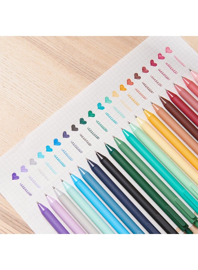 Kaco Pure Colored Gel Pens 30 Pieces Assorted Color Ink 0.5Mm Fine Point Aesthetic Pens For Journaling Cute Stationery School Office Supplies (30 Color Ink Assorted) - Image 2