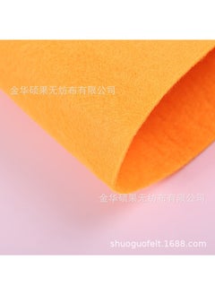 Generic 2MM Thick Colored Felt Fabric for Crafts 1623 Orange 