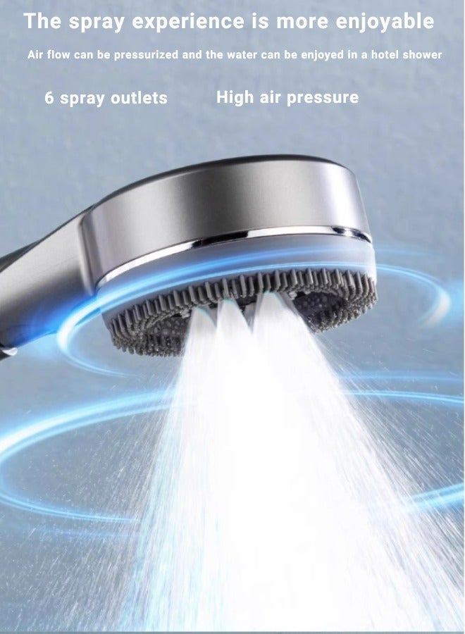 HOMESTAR Shower Head with Handheld, Heads High Pressure, Filtered Hose, Bracket, and 3 Cotton Filters - Image 3