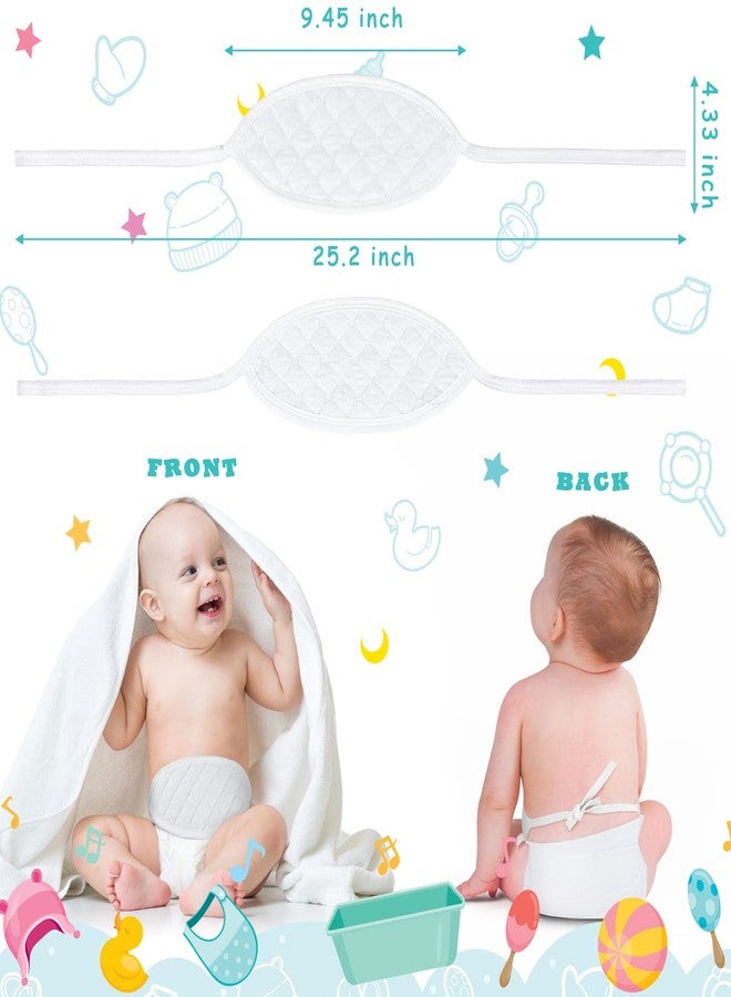 Giegxin 8 Pcs Baby Belly Band Newborn Belly Button Wrap Umbilical Cord Care Soft Infant Button Band Comfort Navel Belt for Abdomen Protection Babies 0 to 12 Months - Image 3