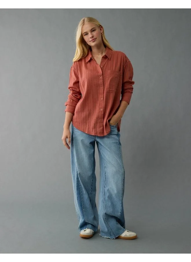 American Eagle AE Perfect Button-Up Shirt