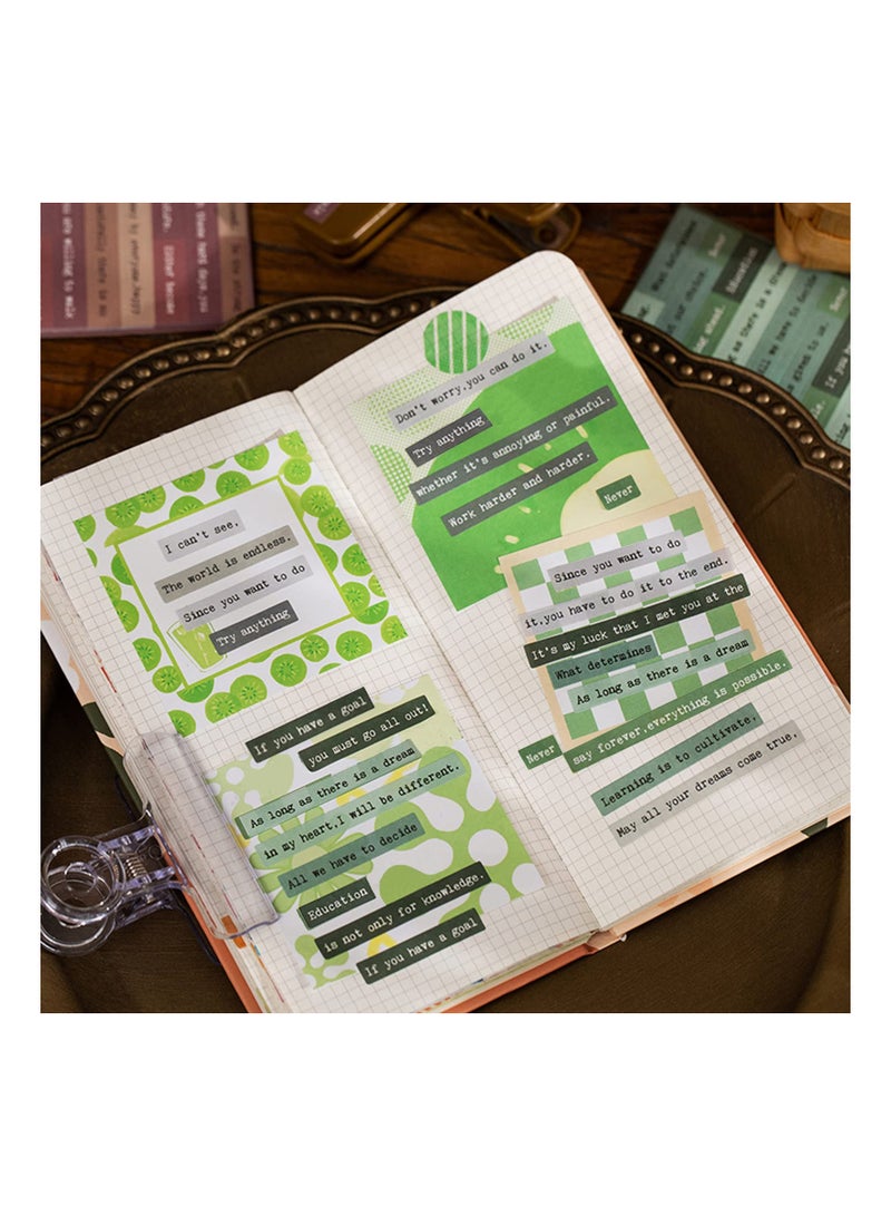 36 Vintage Small Talk Quote Stickers for Journaling, Scrapbooking, and Junk Journals - Decorative DIY Phrase and Word Stickers for Notebooks and Creative Projects.  - Image 2