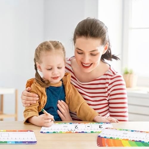 CUDICY 32 Pack Number Line Dry Erase White Board Double Sided Classroom Must Haves Math Manipulatives Teacher Supplies for Kindergarten Elementary Special Education Students Homeschool 12"x4" - Image 4