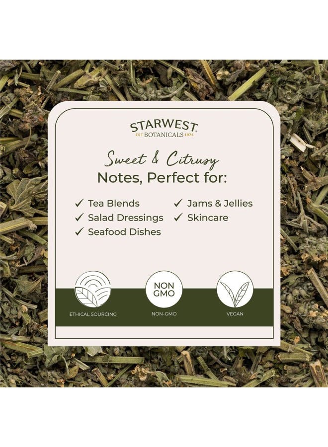 Starwest Botanicals Organic Lemon Balm Leaves - Dried Herb for Tea, Loose Leaf Natural Herb, Cut & Sifted Lemon Balm Leaf, Certified Kosher, Non-GMO - 4 oz Bag  - Image 3