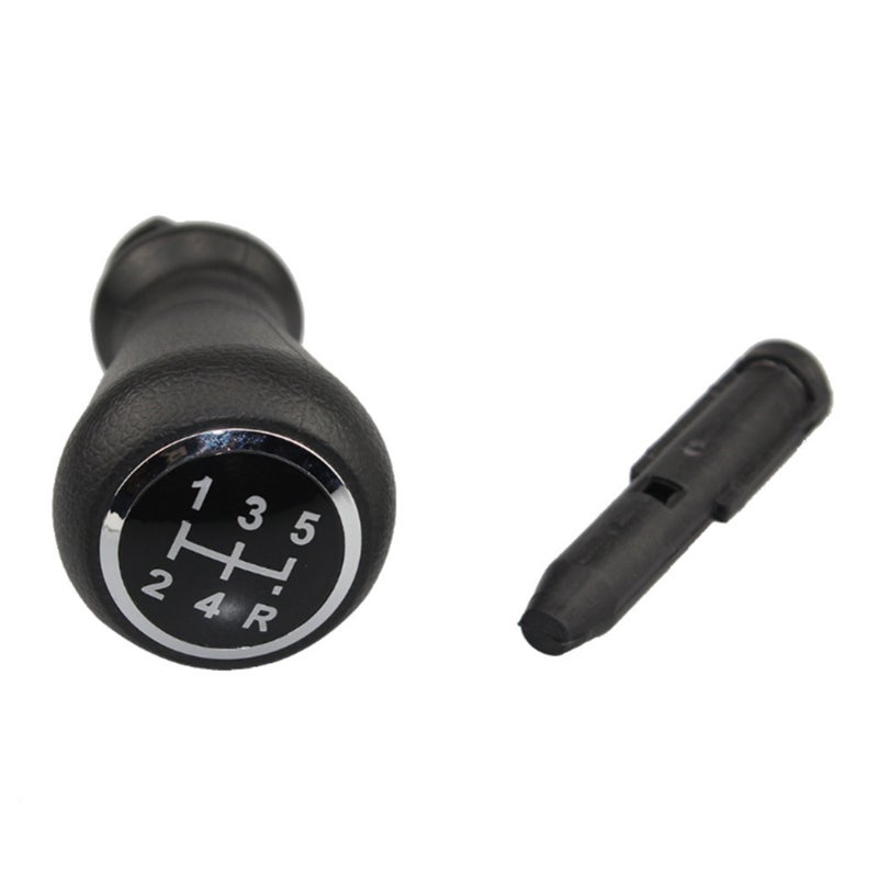 Gear Shift Knob: Black Premium Plastic - Durable Comfortable 5 Speed Gear Shift Knob Head for Citroen Peugeot 206 207 307 Car Replacement - Image 4