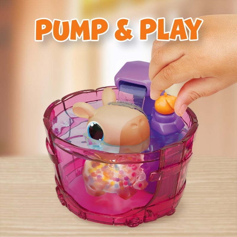 Animagic Let's Glo Capybara Spa Time | Squishy Stretchy Water Toy Floats and Glows | Ages 4+ - Image 3