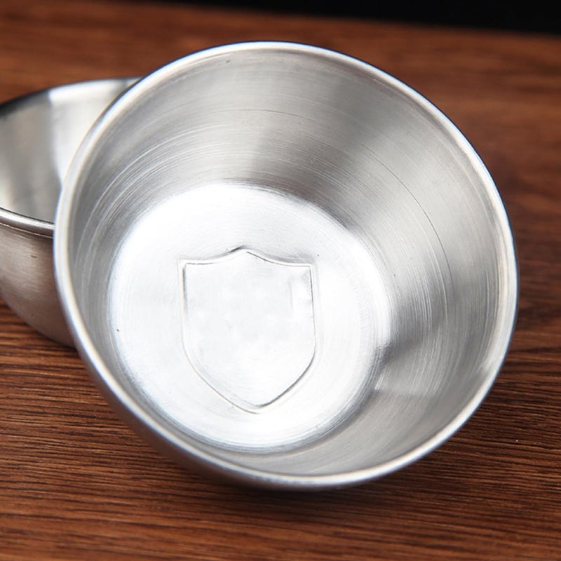 Stainless Steel Sauce Cups 4pcs Set, Kitchen Sauce Holder and Dipping Bowls for Condiments and Vegetable Salad Dressing, Reusable Seasoning Containers for Home and Restaurant Use - Image 5