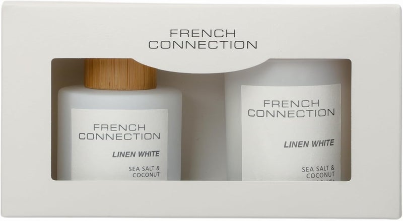 French Connection Pastel Collection Scented Reed Diffuser & Candle Gift Set - Image 3