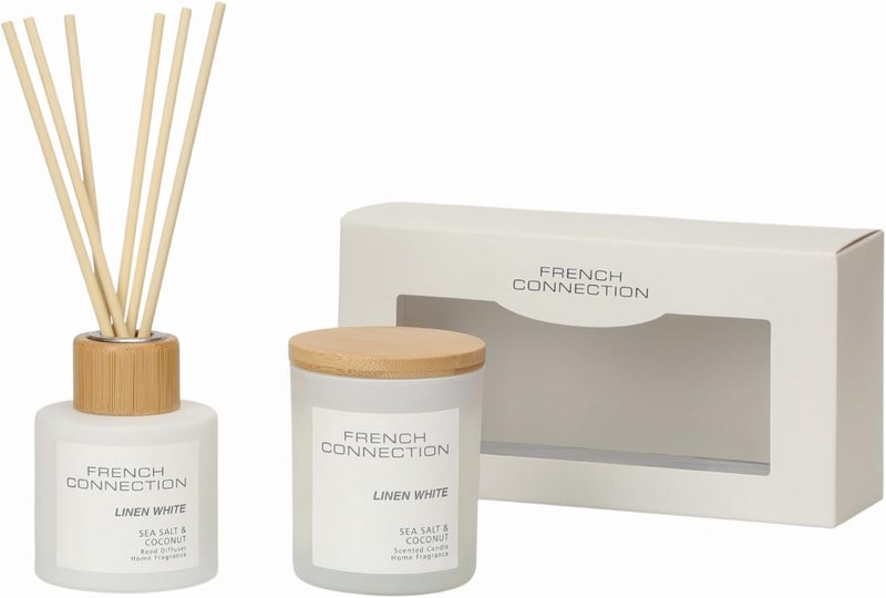 French Connection Pastel Collection Scented Reed Diffuser & Candle Gift Set - Image 5