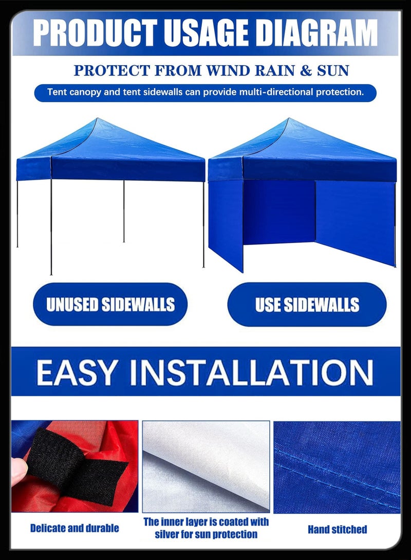 توشيونيكس مظلة سيارة مغلقة من Toshionics مع مرآب بإطار فولاذي وأغطية جانبية لحماية سيارتك من الطقس مظلة مرآب سيارة محمولة مع ستائر جانبية - Image 3