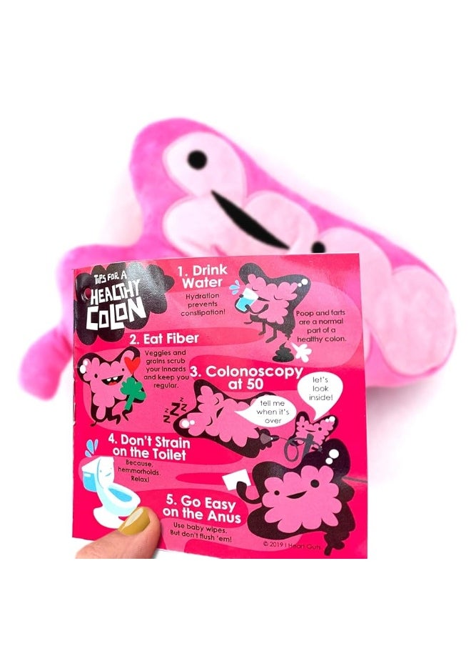 I Heart Guts Colon Plush  You Move Me  11 Colon Care Tips with Stuffed Toy