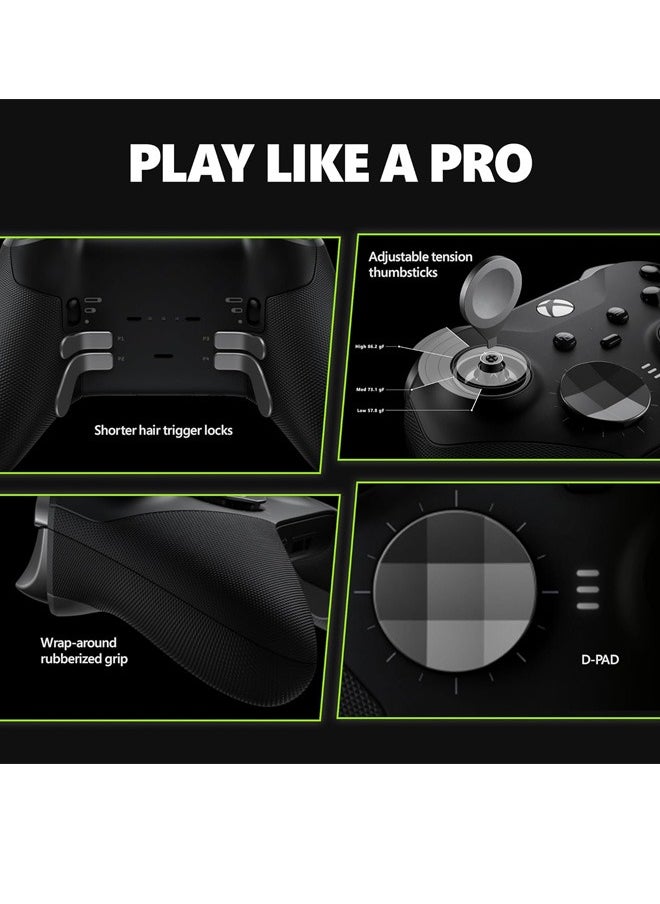 Neutral - Xbox Elite Series 2 Core Wireless Gaming Controller – Black – Xbox Series X|S, Xbox One, Windows PC, Android, and iOS - Image 1
