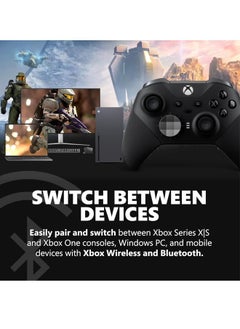 Neutral Xbox Elite Series 2 Core Wireless Gaming Controller – Black – Xbox Series X|S, Xbox One, Windows PC, Android, and iOS  - Image 5