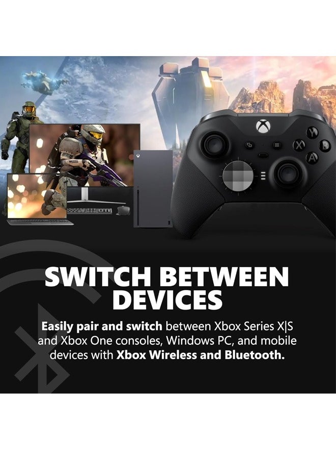 Neutral - Xbox Elite Series 2 Core Wireless Gaming Controller – Black – Xbox Series X|S, Xbox One, Windows PC, Android, and iOS - Image 1