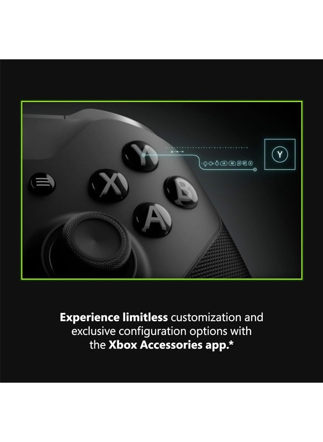 Neutral - Xbox Elite Series 2 Core Wireless Gaming Controller – Black – Xbox Series X|S, Xbox One, Windows PC, Android, and iOS - Image 1