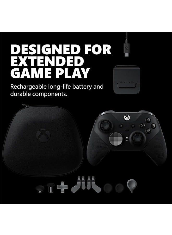 Neutral - Xbox Elite Series 2 Core Wireless Gaming Controller – Black – Xbox Series X|S, Xbox One, Windows PC, Android, and iOS - Image 1