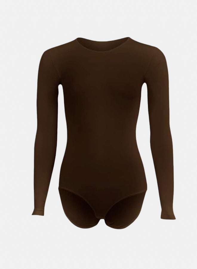 Silvy Lycra Wave3 Round Neck Long Sleeves Bodysuit Underwear For Women - Image 1