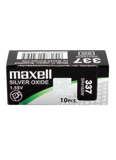 Maxell 10-Pieces Maxell 337 / SR416SW 1.55V Silver Oxide Hg0% Zero Mercury Batteries  - Image 3