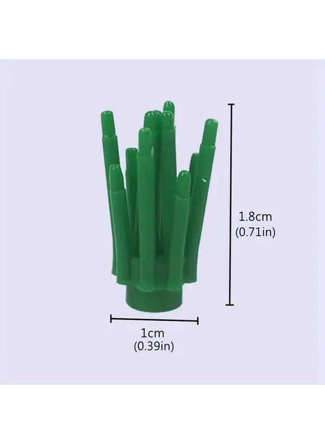 20Pcs Mini Building Block Set Green Grass Leaves Twigs DIY Garden Scene Toys - Image 3
