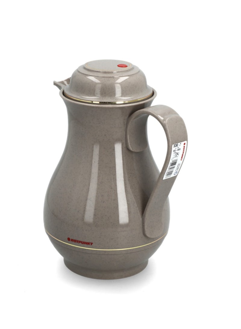 ROTPUNKT Glitter Effect Hot and Cold Vacuum Jug Grey 1 Liter - Image 2