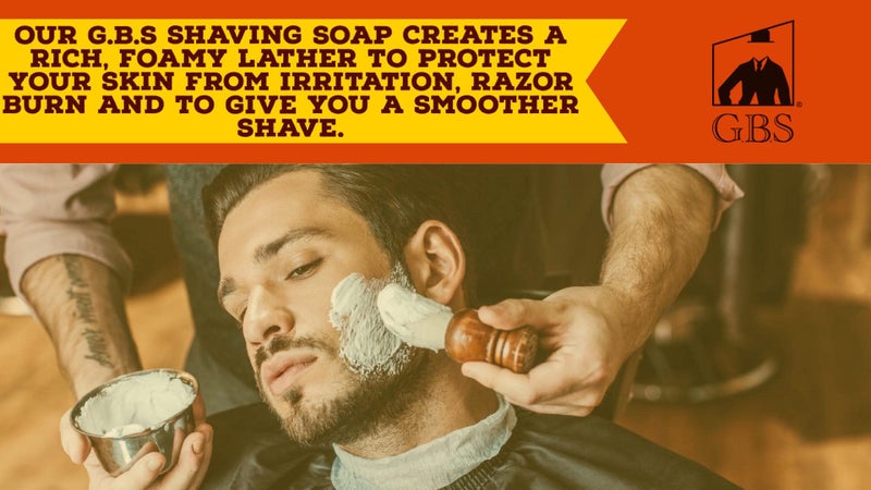 G.B.S GENTS 97% All Natural Shave Soap Set for Men, Cedar & Pine, Sandalwood, Bay Rum, Pack of 3 - Image 4