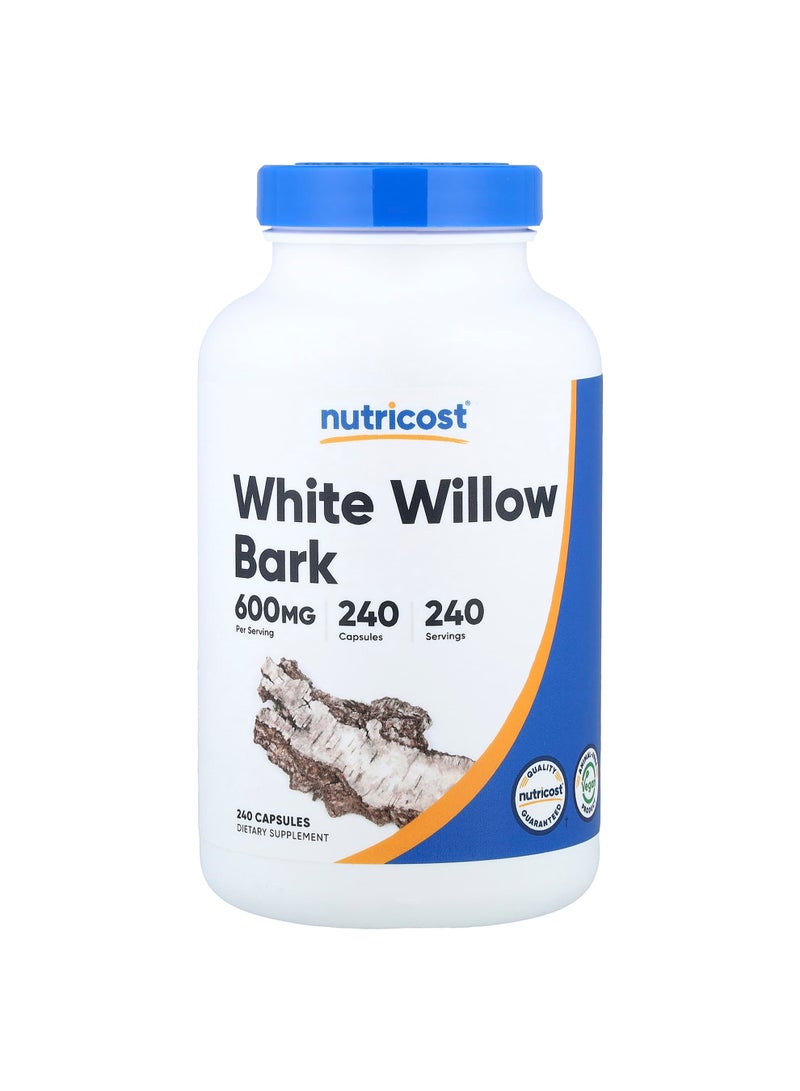 White Willow Bark, 600 mg, 240 Capsules