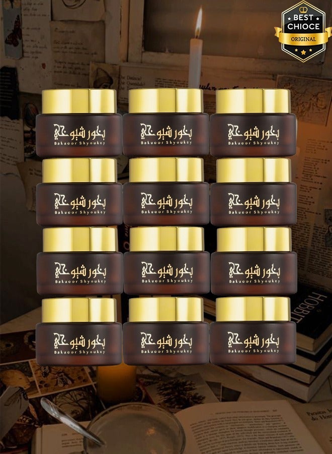 Banafa 12 Pieces Shyoukhi Bakhoor Incense 30 Grams - Image 1