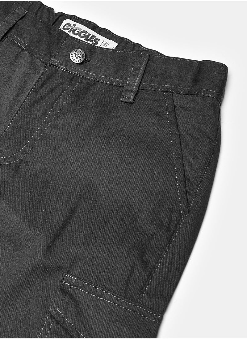giggles - W.PANTQR  Antracite Kids Boys - Image 1