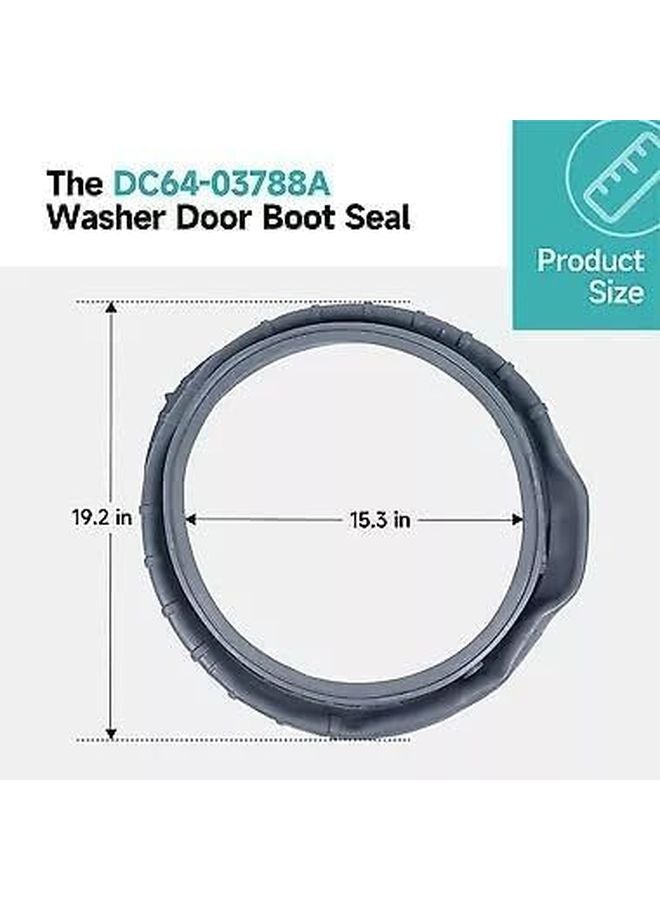 Samsung Washer Door Boot Seal DC64 03788A WF45R6100A Replacement Gasket - Image 3
