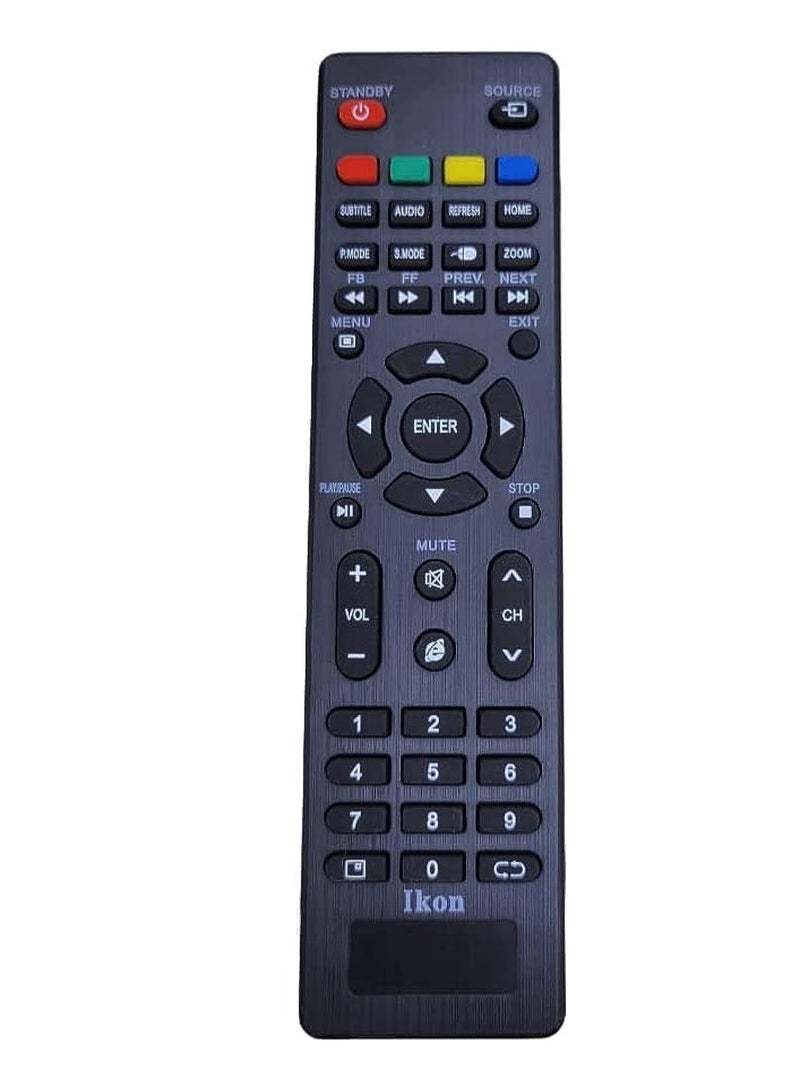 New Replacement Remote Control, Remote Control Fit, Universal Remote Control Compatible with IKON Smart LCD LED TV - Image 1