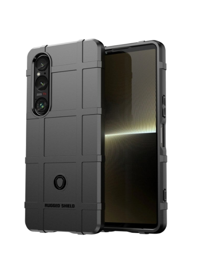 Sony Xperia 1 VI Ultra Rugged Shield – Black, ultra-thin design with shock absorption, anti-slip grip, and premium quality for maximum protection.
