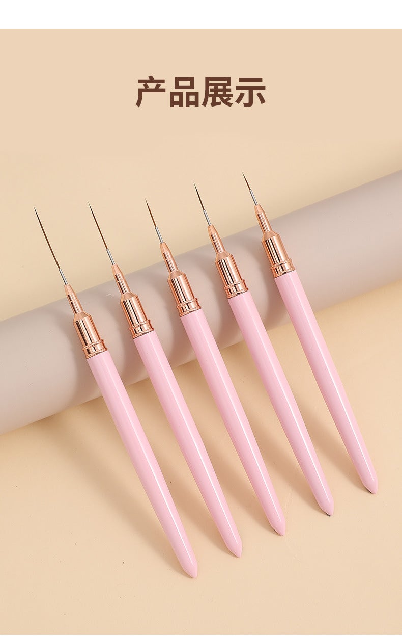 قلم طلاء الأظافر Mineki Nail Art Liner الياباني لرسم الخطوط الدقيقة ومجموعة فرش طلاء الأظافر الفرنسية - Image 1