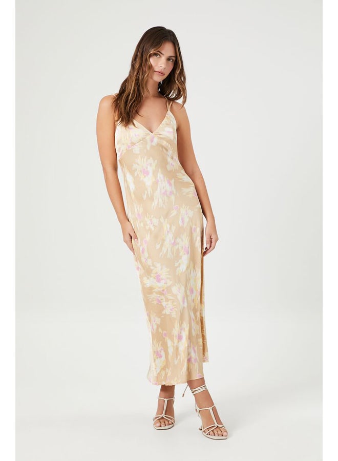 FOREVER 21 Abstract Print Midi Slip Dress - Image 2