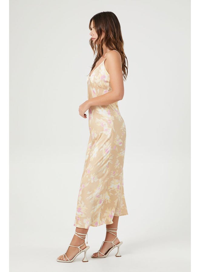 FOREVER 21 Abstract Print Midi Slip Dress - Image 3