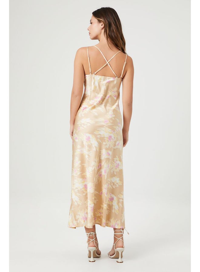 FOREVER 21 Abstract Print Midi Slip Dress - Image 4
