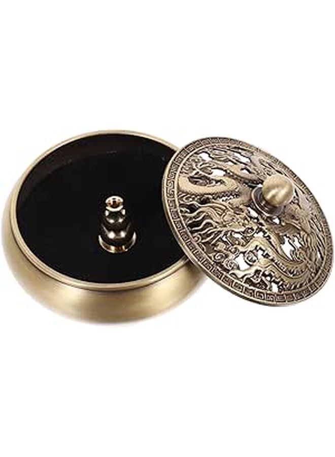 Copper Incense Burner Aroma Stove with Flat Base for Home Fragrance and Decor - Image 1